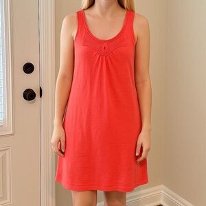 Banana Republic Women's Red and Orange Dress